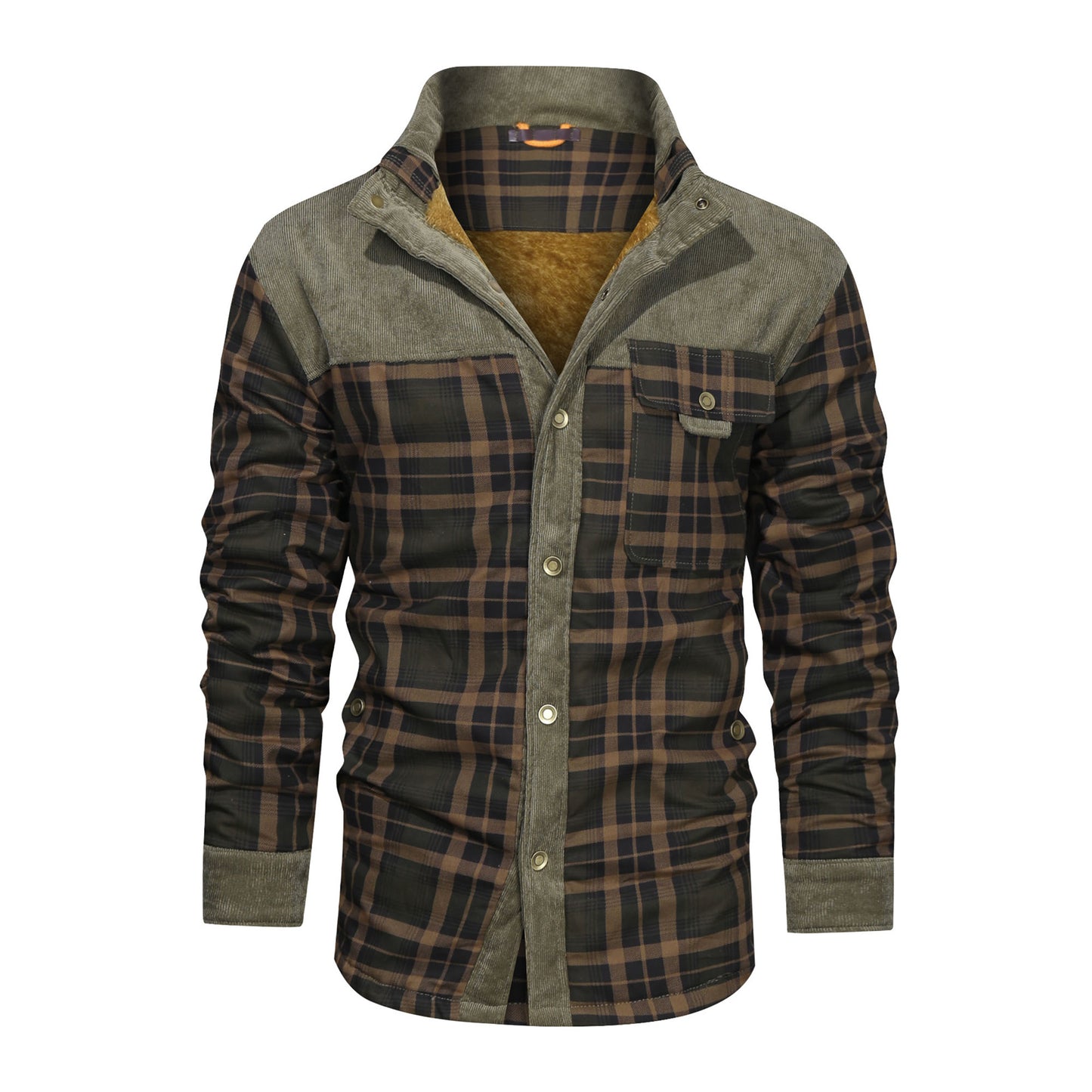 Men's Rugged Plaid Coat