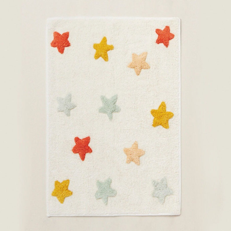 Minimalist Plush Rug Dachshund/Stars/Nature/Boho