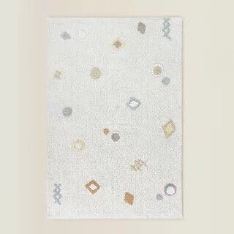 Minimalist Plush Rug Dachshund/Stars/Nature/Boho