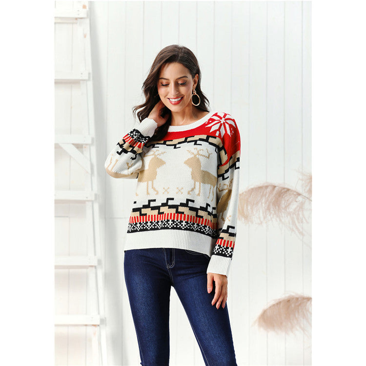 Christmas Reindeer Aztec Sweater