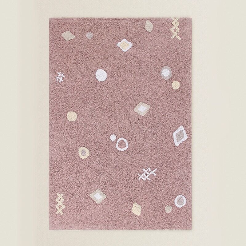 Minimalist Plush Rug Dachshund/Stars/Nature/Boho