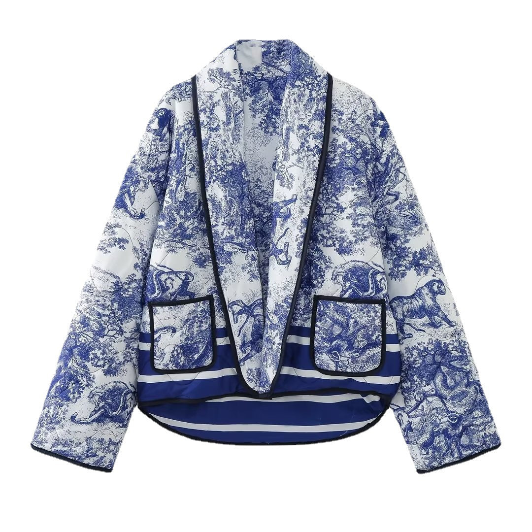 He Walks With Me Quilted Coat