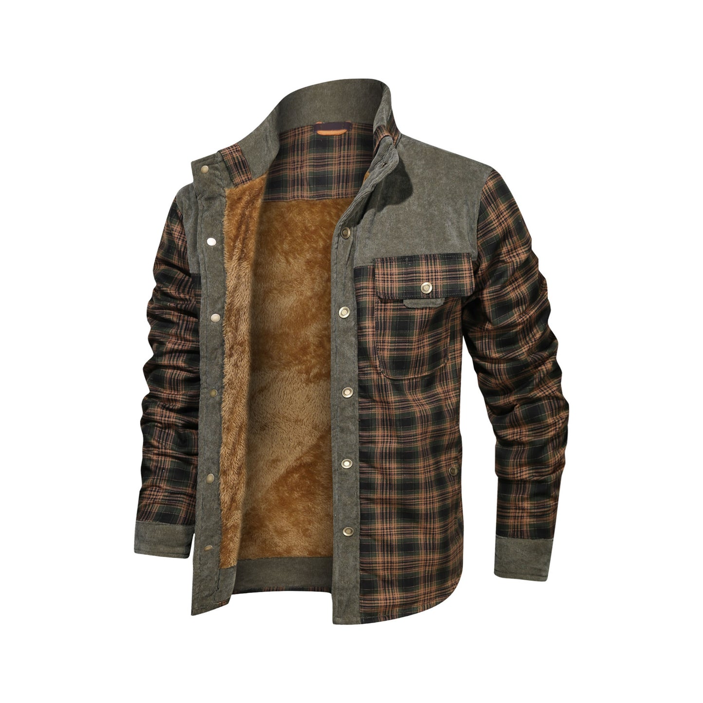 Men's Rugged Plaid Coat