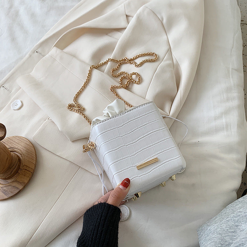 Square Bucket Bag Chain Purse