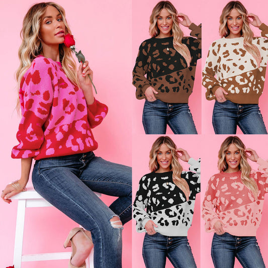 Wild Heart Leopard Print Sweater