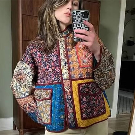 A Living Tapestry Quilted Coat