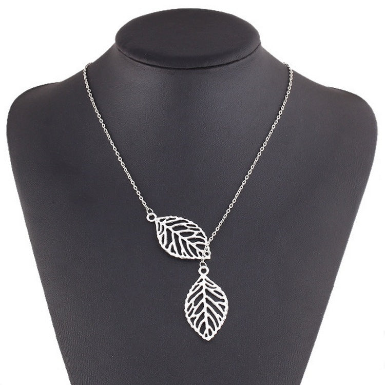 Double Leaf Necklace