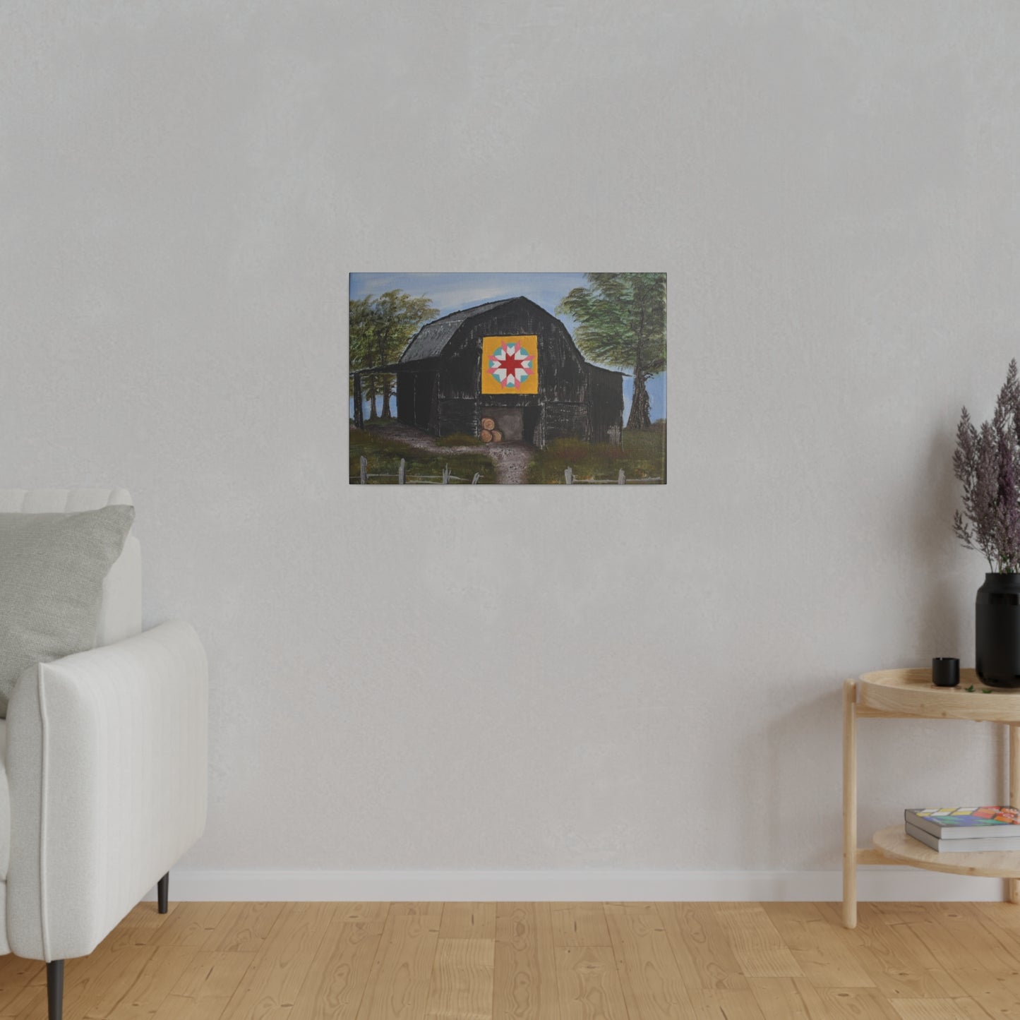 Barn Quilt, Matte Canvas, Stretched, 0.75"