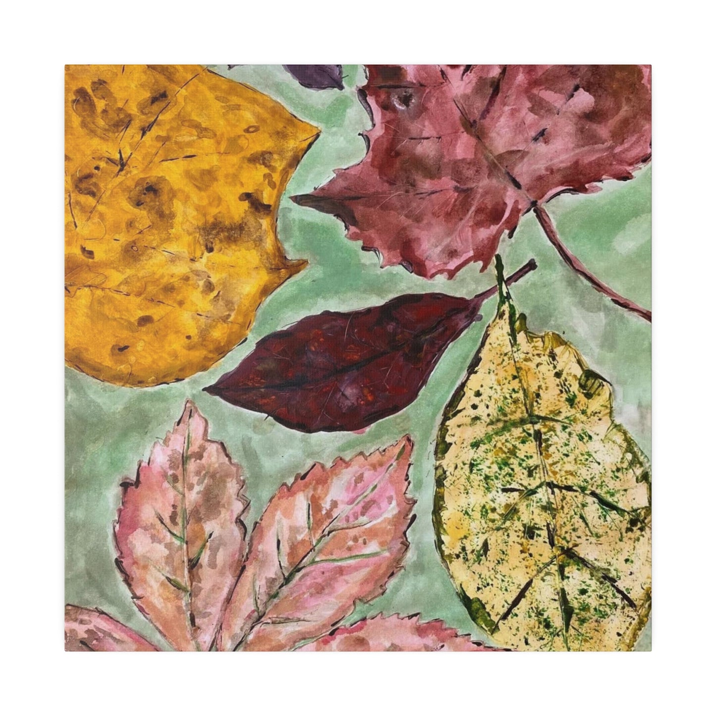 Fall Leaves, Matte Canvas, Stretched, 0.75"