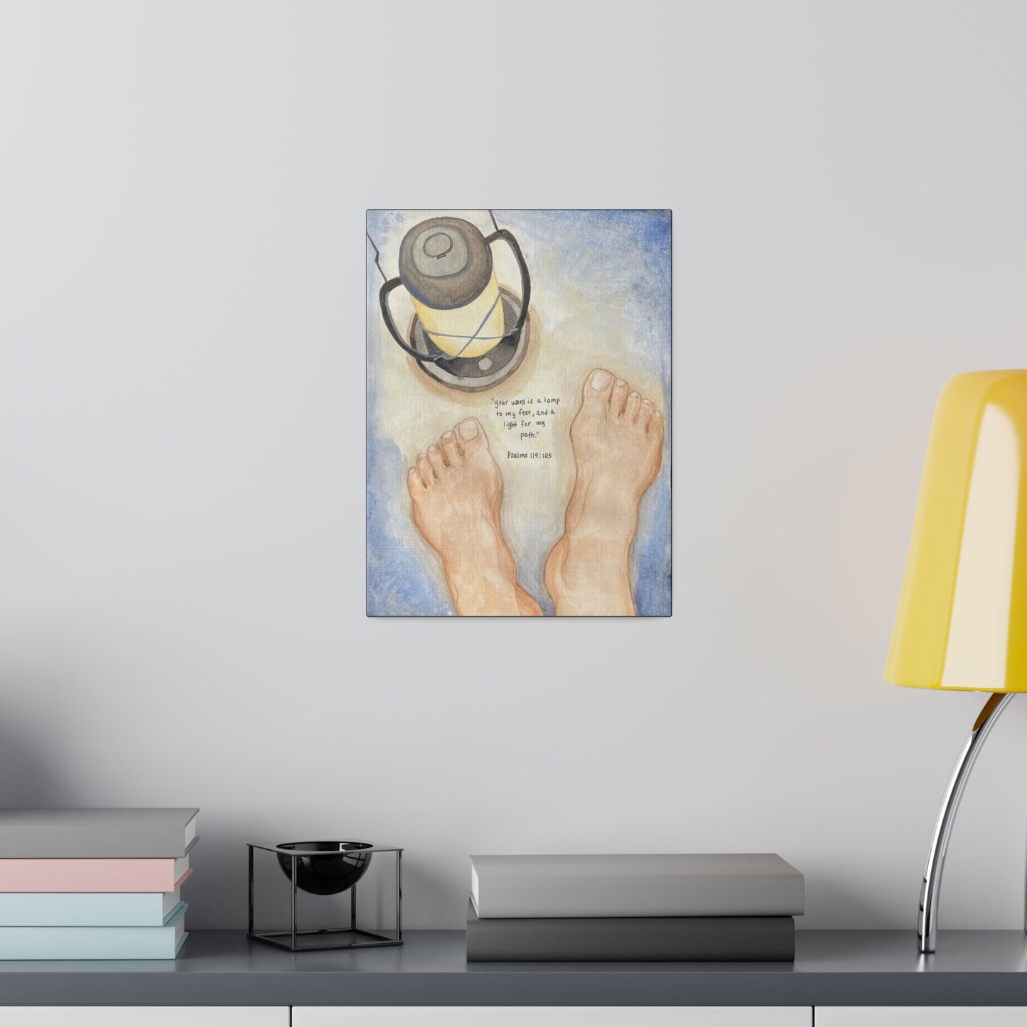 Lamp Unto My Feet, Matte Canvas, Stretched, 0.75"