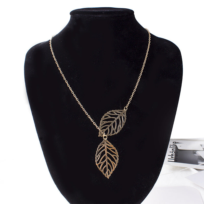 Double Leaf Necklace