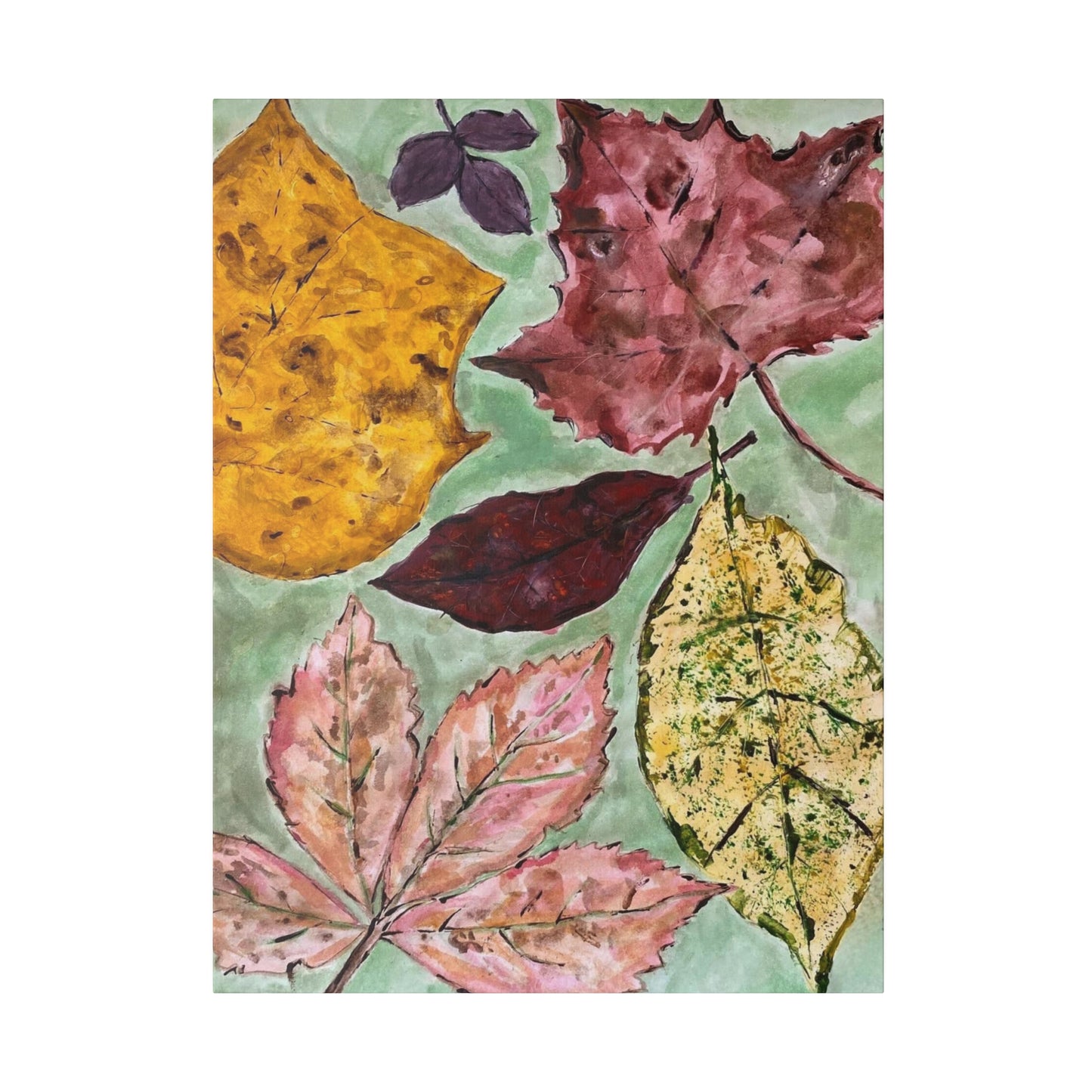 Fall Leaves, Matte Canvas, Stretched, 0.75"