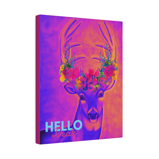 Hello Dear, Matte Canvas, Stretched, 0.75"