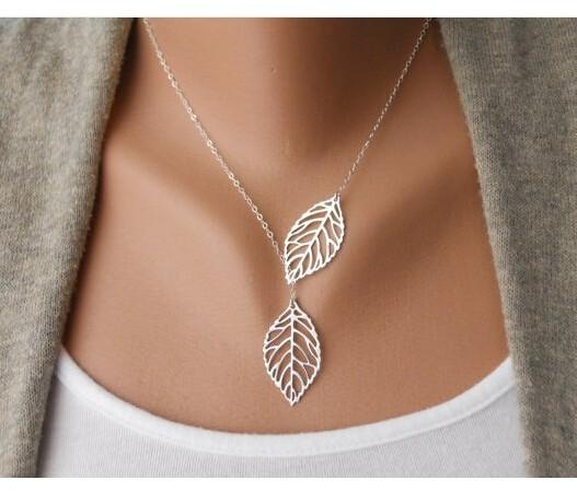 Double Leaf Necklace