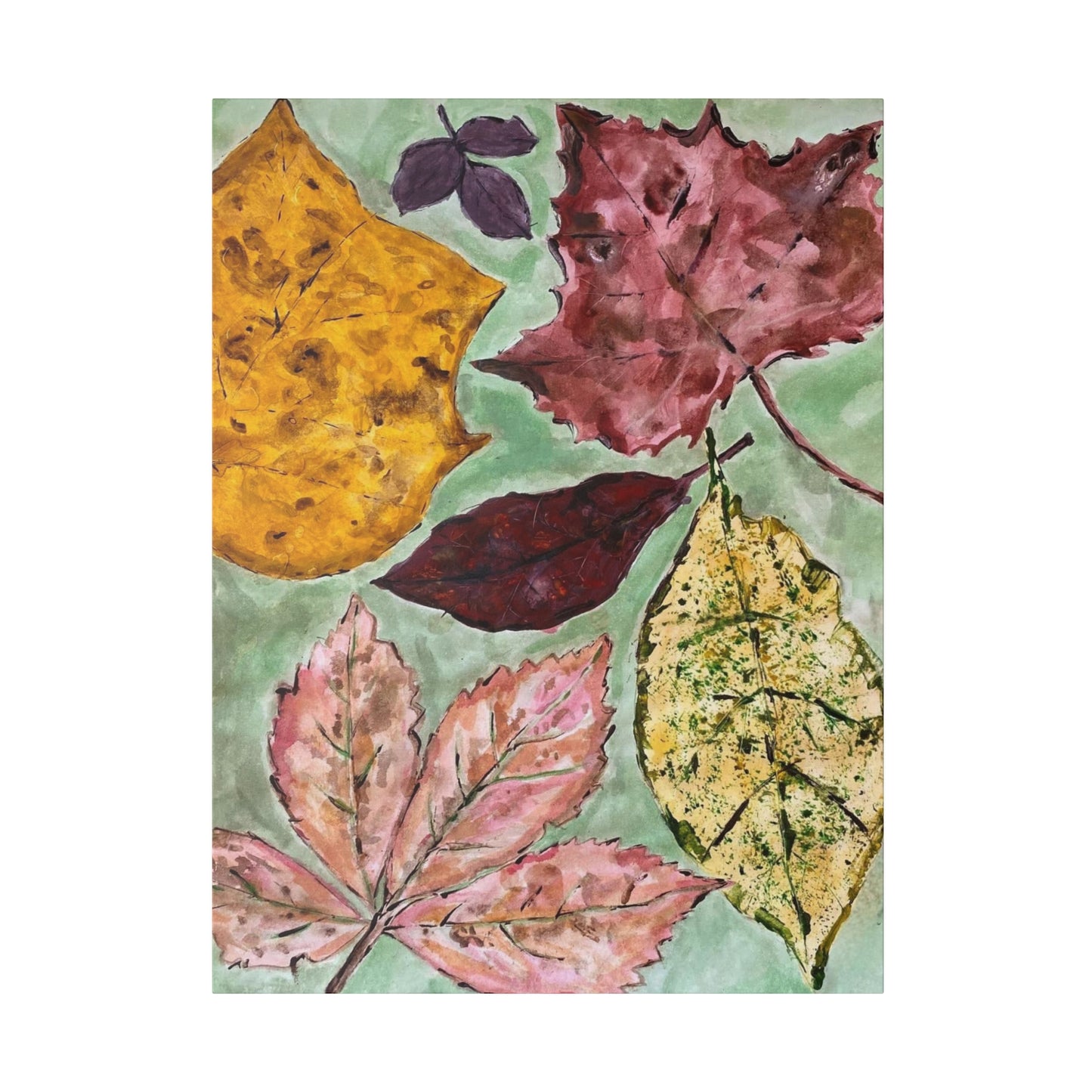Fall Leaves, Matte Canvas, Stretched, 0.75"