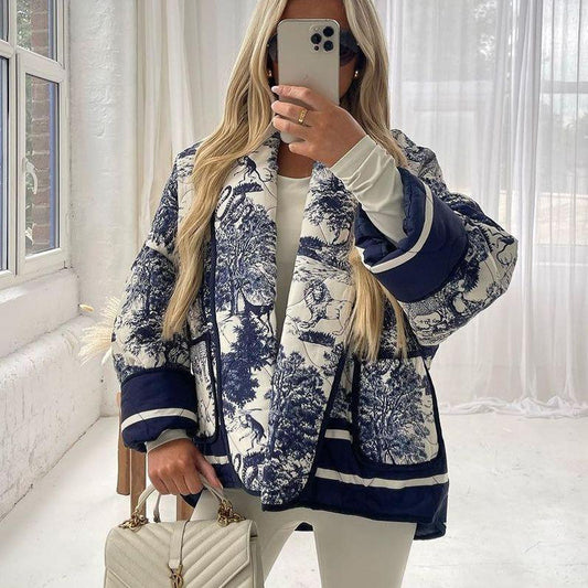 He Walks With Me Quilted Coat