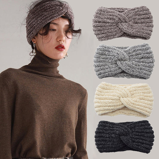 Knitted Criss Cross Headband