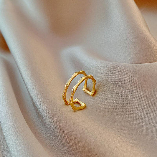 Gold Bamboo Ring
