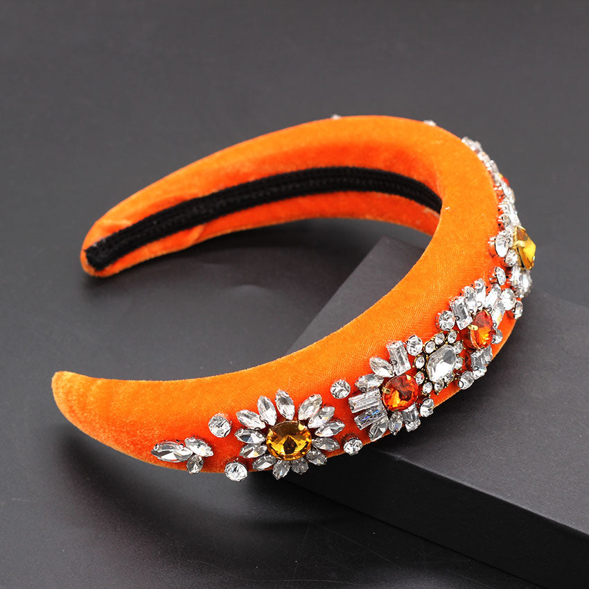 Rhinestone Daisies Headband