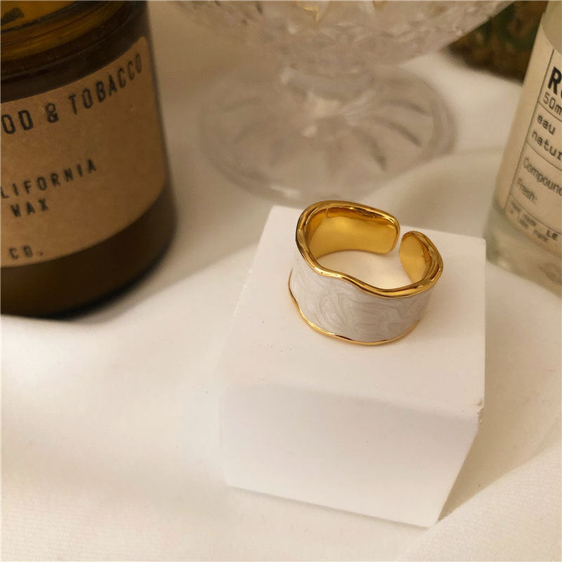 Marbled Irregular Shape Ring