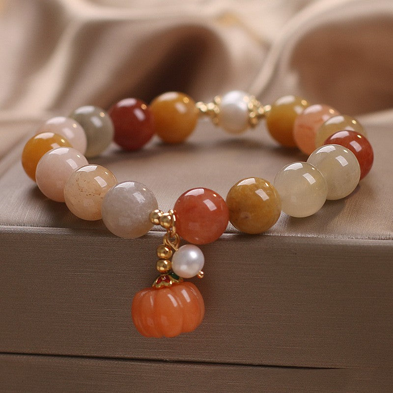 Fall Dreams Pumpkin Charm Bracelet