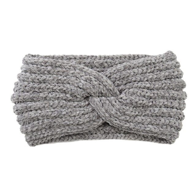 Knitted Criss Cross Headband