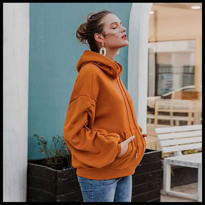 Pumpkin Lantern Sleeve Hoodie