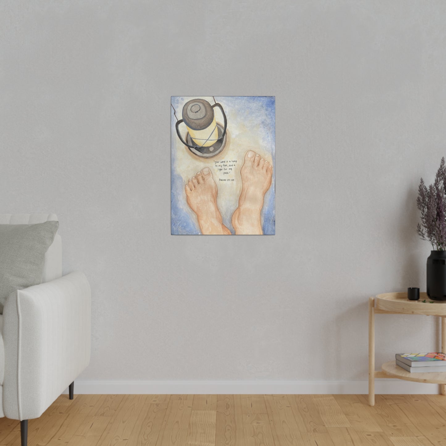 Lamp Unto My Feet, Matte Canvas, Stretched, 0.75"