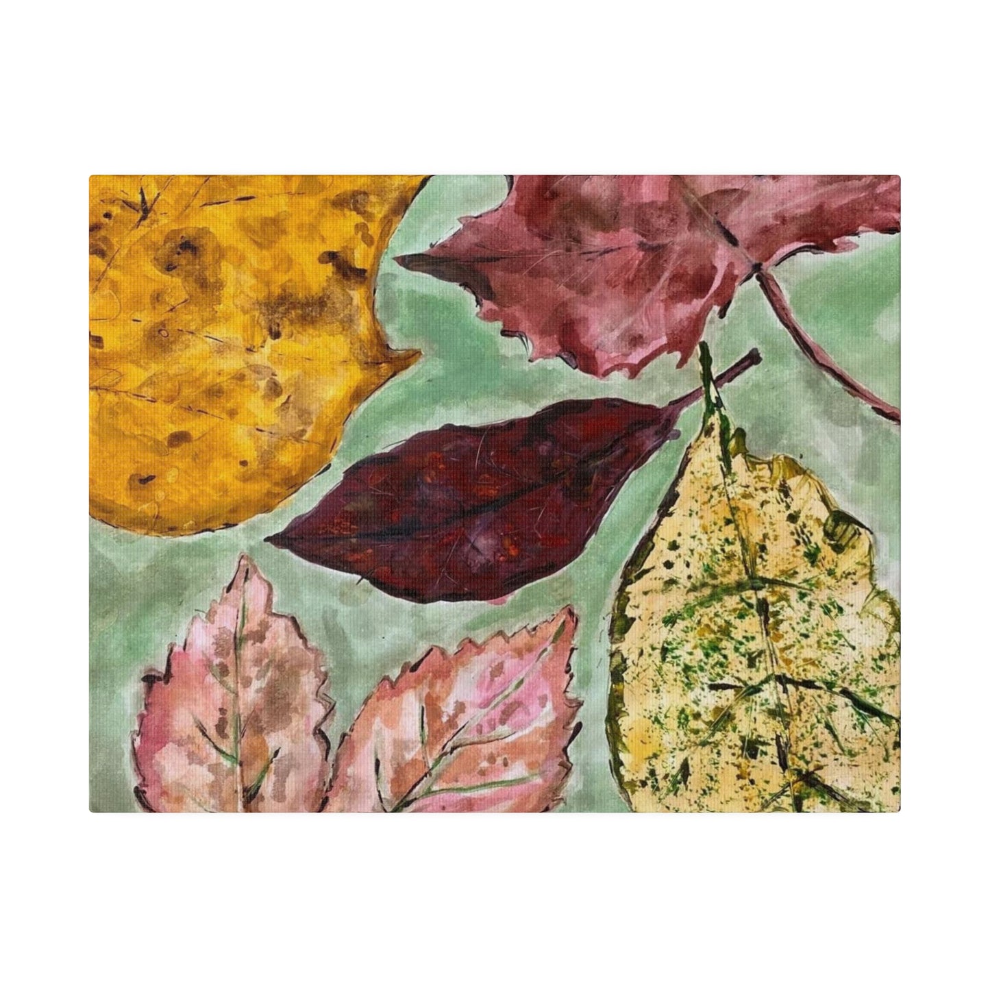 Fall Leaves, Matte Canvas, Stretched, 0.75"