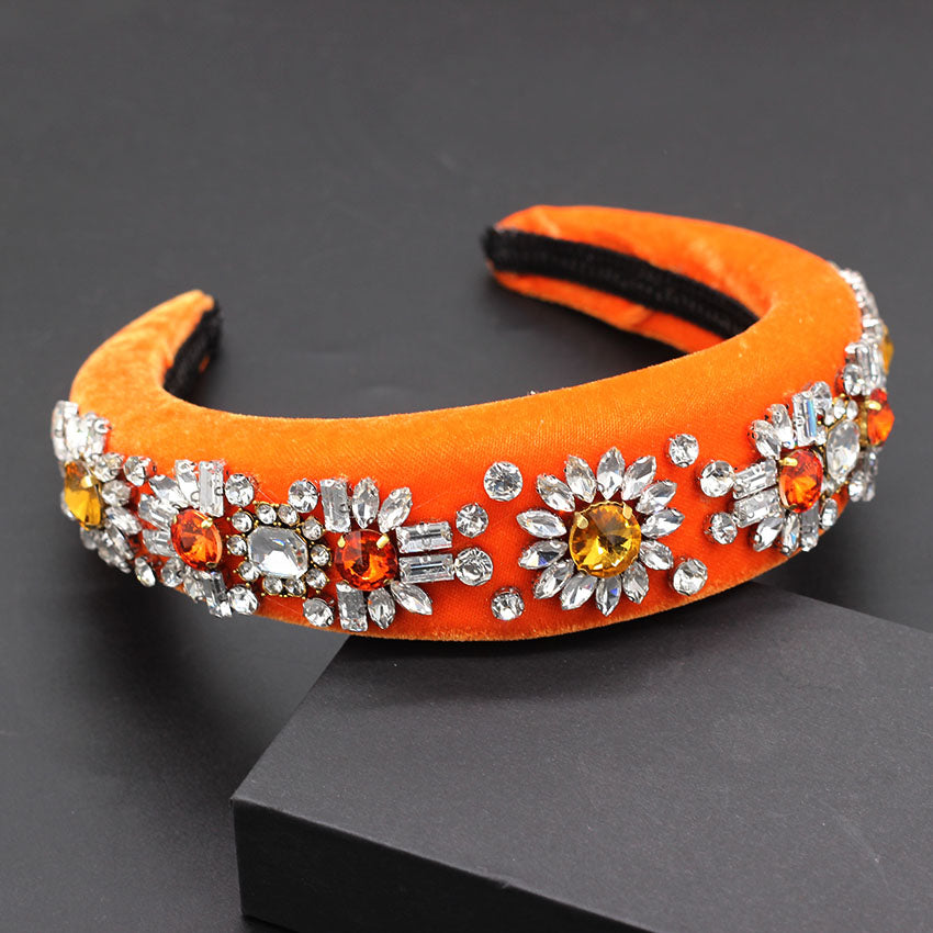 Rhinestone Daisies Headband