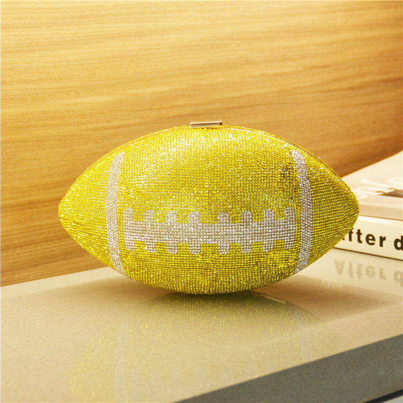 Rhinestone Football Purse