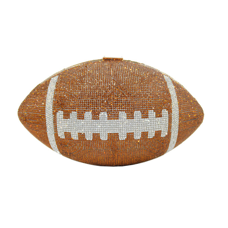 Rhinestone Football Purse